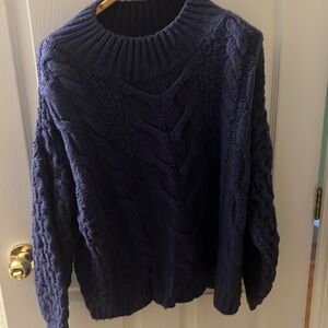 Cara and the sky bulky Knit sweater